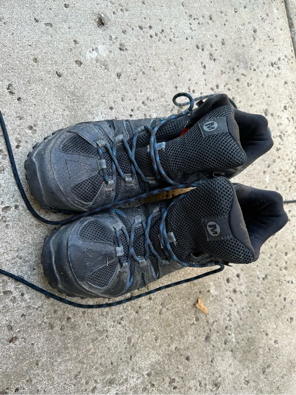 Merrell Men's Black and Blue Trail Boots
